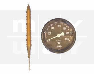 Thermometer Pizzaofen 0-600°C, D: 60 mm