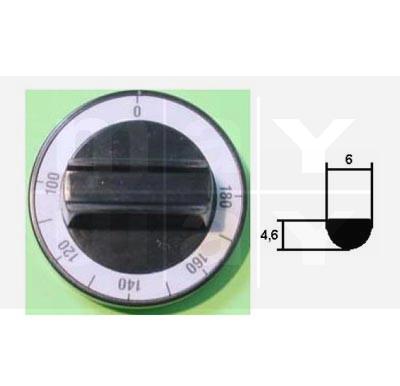 Knebel D: 60 mm, Achse 6x4,6 mm