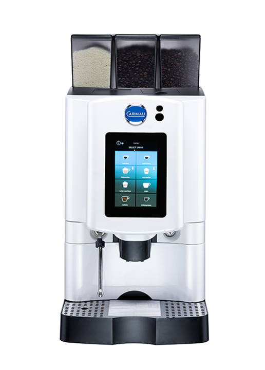 Carimali Armonia Soft Plus Kaffeevollautomat weiß mit 7-Zoll-Touchscreen