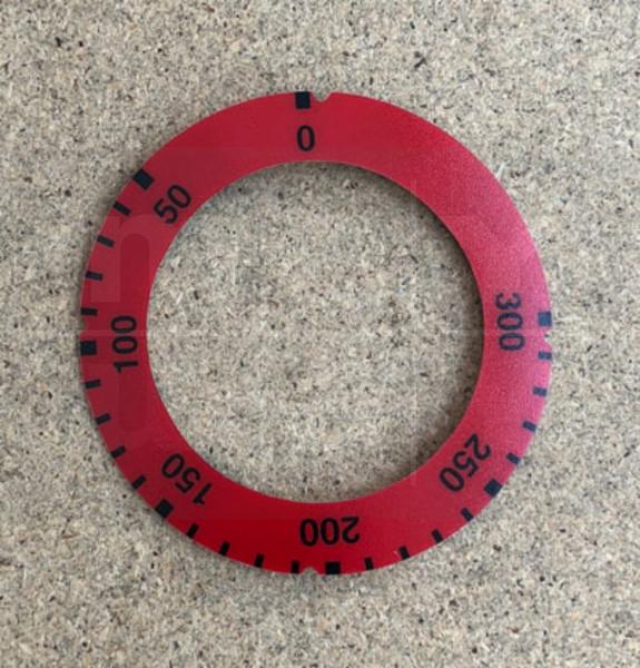 Skalierring 0-50-300°C, rot