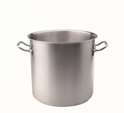 Pentole Agnelli Hochkasserolle Aus Aluminium - 25 Liter, Mit Edelstahlgriffen - Für Alle Herdtypen