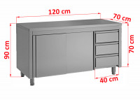 Cupboard , 3SG127-C, right sided Drawer Unit Cupboard , 3SG127-C, right sided Drawer Unit