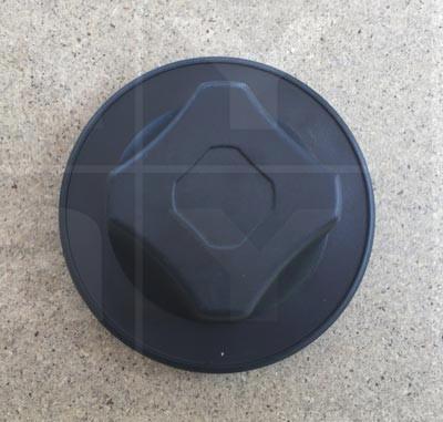 Knebel schwarz D: 77 mm, Achse: 6x4,6 mm