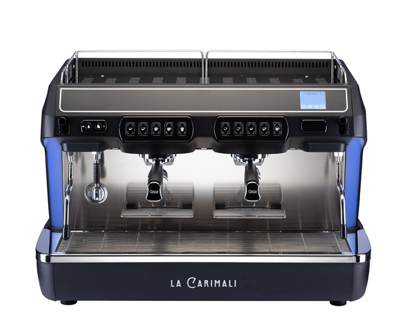 Carimali Diva PRO Espressomaschine weiß, 2-gruppig, Frontansicht