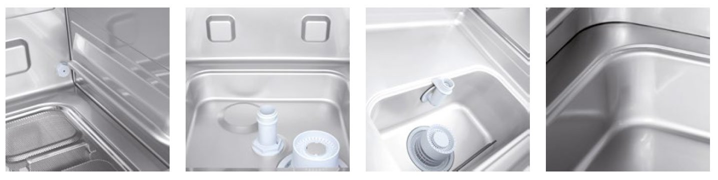 SmartClean – tiefgezogener Tank ohne Schmutzecken