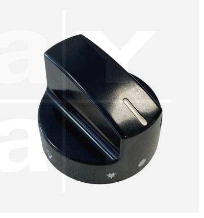 Knebel D: 65 mm, 8x6.5 schwarz