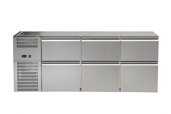 Refrigerated Beverage Counter, 3 LI-FK-AG, REGS 306E