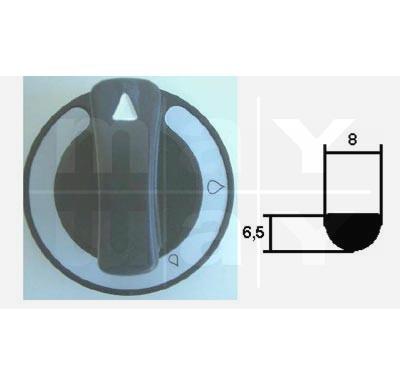 Knebel Gas D: 60 mm, Achse: 8x6,5 mm