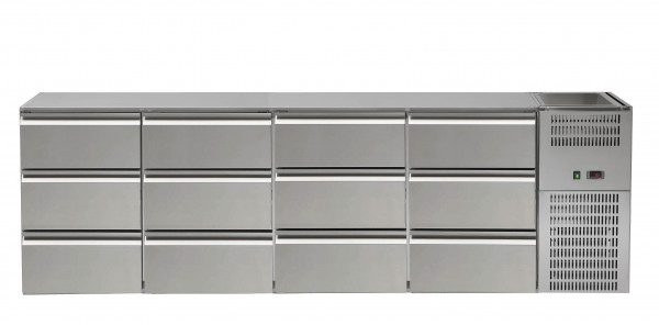 Refrigerated Beverage Counter, 4 RE-FK-AG, REGD 4012E