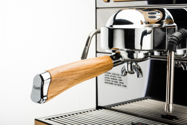 Carimali Genius Siebträger mit Holzgriff, Detail