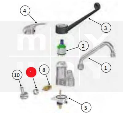 Sitz für Umstellgriff 1/2"
