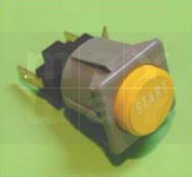Starttaste 1-polig 28x28mm gelb