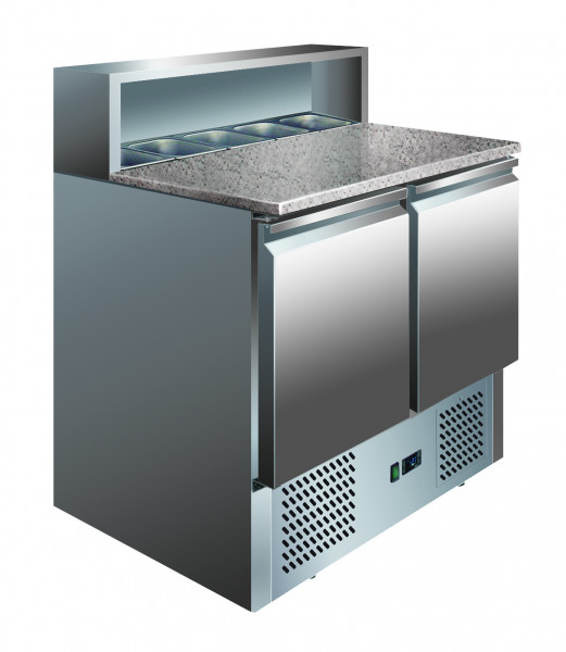 Kühltisch SL 02 AI, Granitplatte/Aufsatz