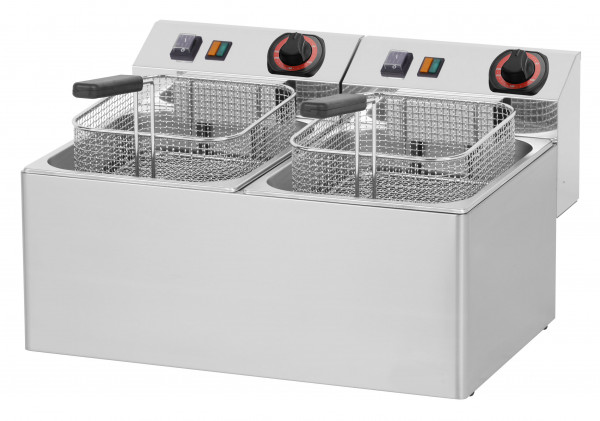 Electric deep fryer, MAYWAY, EF-77 E, 2 x 8 lt.