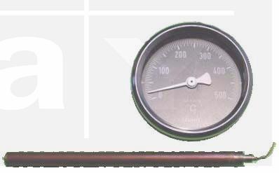 Thermometer Pizzaofen 0 - 500°C