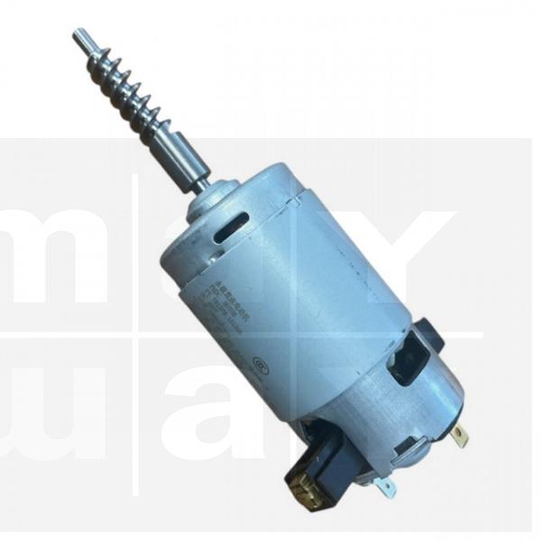 Motor links f. Mahlwerk