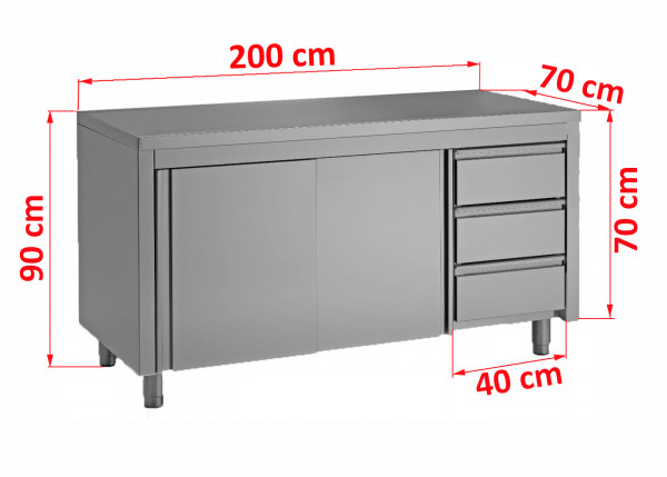 Cupboard unit, 3SG207-C, RE shutter frame