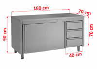 Cupboard , 3SG187-C, right sided Drawer Unit Cupboard , 3SG187-C, right sided Drawer Unit