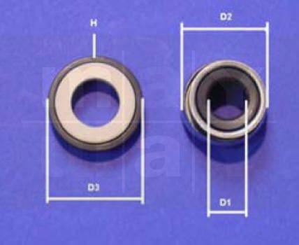 Gleitringdichtung für Welle d:12mm