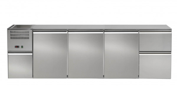 Refrigerated Beverage Counter, 4 LI-FK-RW, RECS 432E