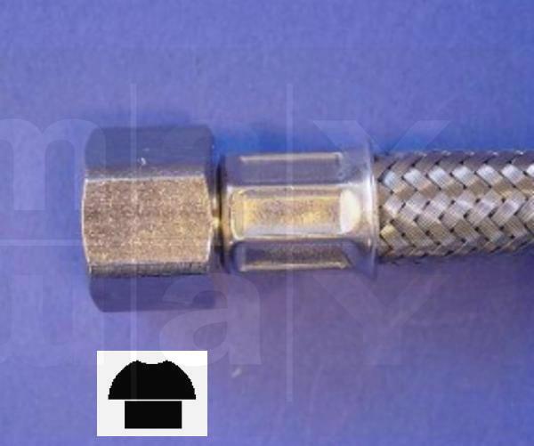 Stahlschlauch 3/8"F-3/8"F, 150 cm