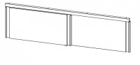 Schiebetüren, für 1 Frontseite, DP-165-S