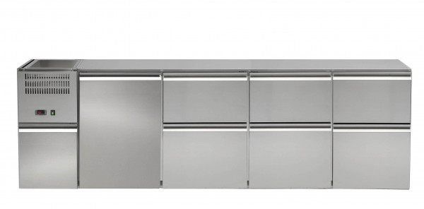 Refrigerated Beverage Counter, 4 LI-FK-RW, RECS 416E