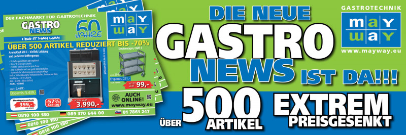 Gastro-News 2/26: über 500 Artikel reduziert – bis zu –70 % bis 11.10.2026
