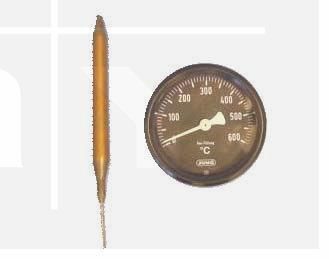 Thermometer Pizzaofen 0-600°C, D: 60 mm