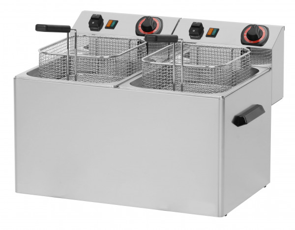 Electric deep fryer, MAYWAY, EF-77 T, 2 x 8 lt.